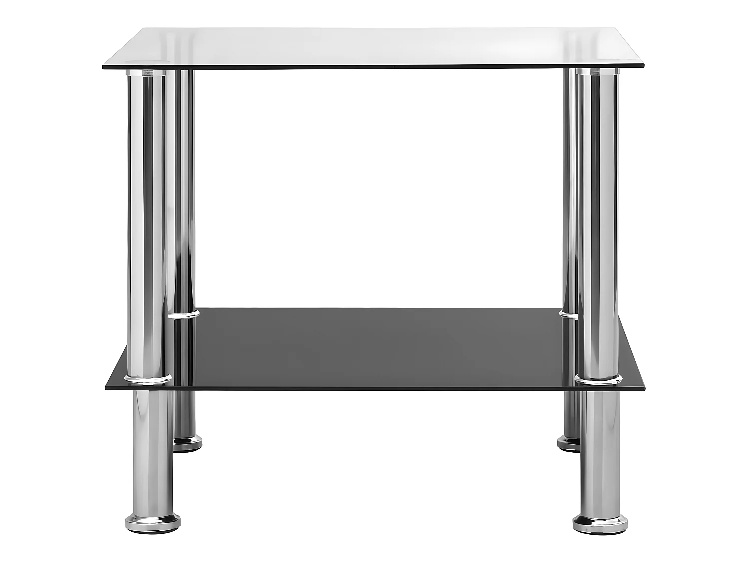 Table d'appoint Transparent 45x50x45 cm Verre trempé