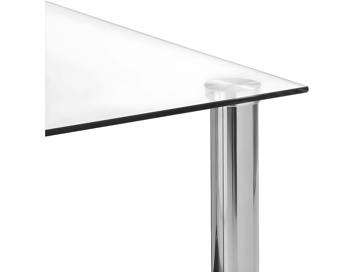 Table d'appoint Transparent 45x50x45 cm Verre trempé