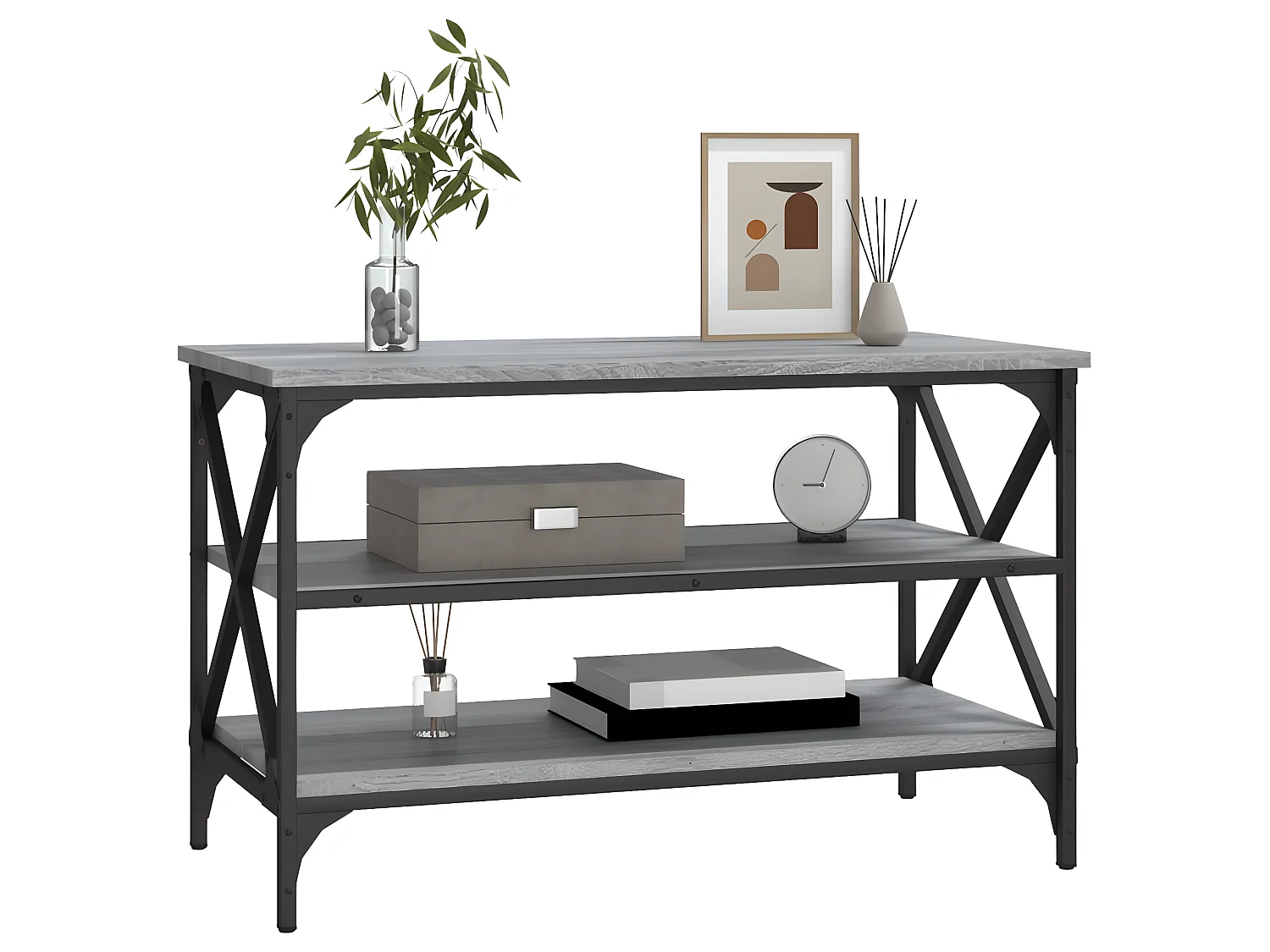 Meuble TV Sonoma gris 80x40x50 cm Bois d'ingénierie