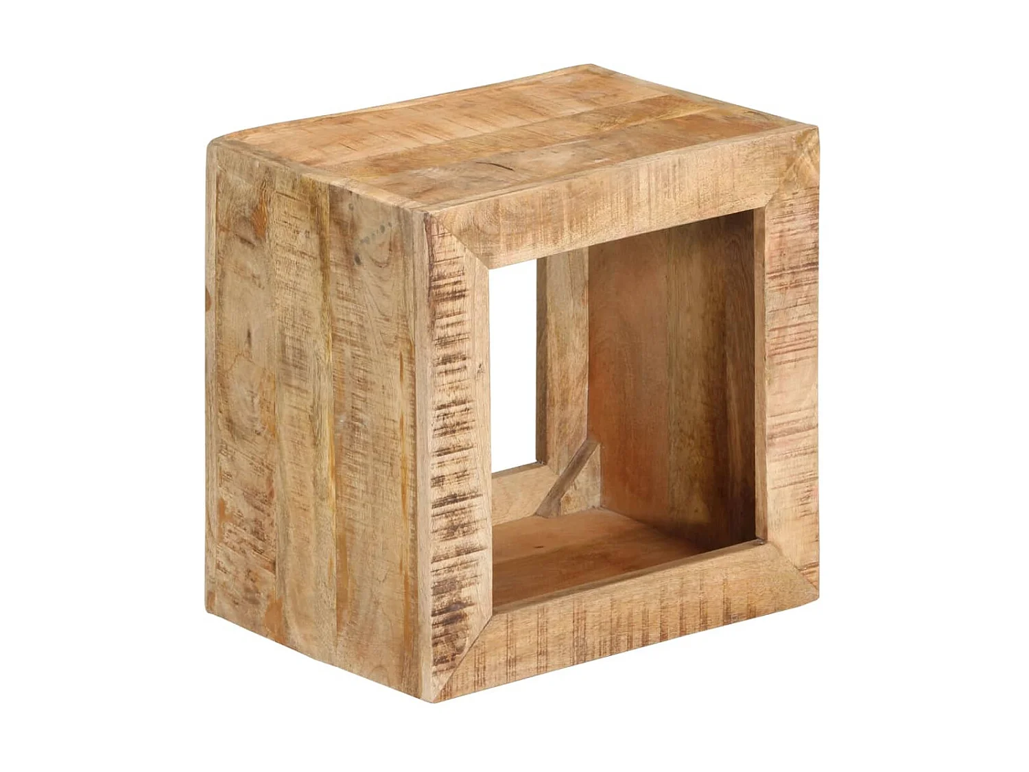 Sgabello 40x30x40 cm Legno massello di mango