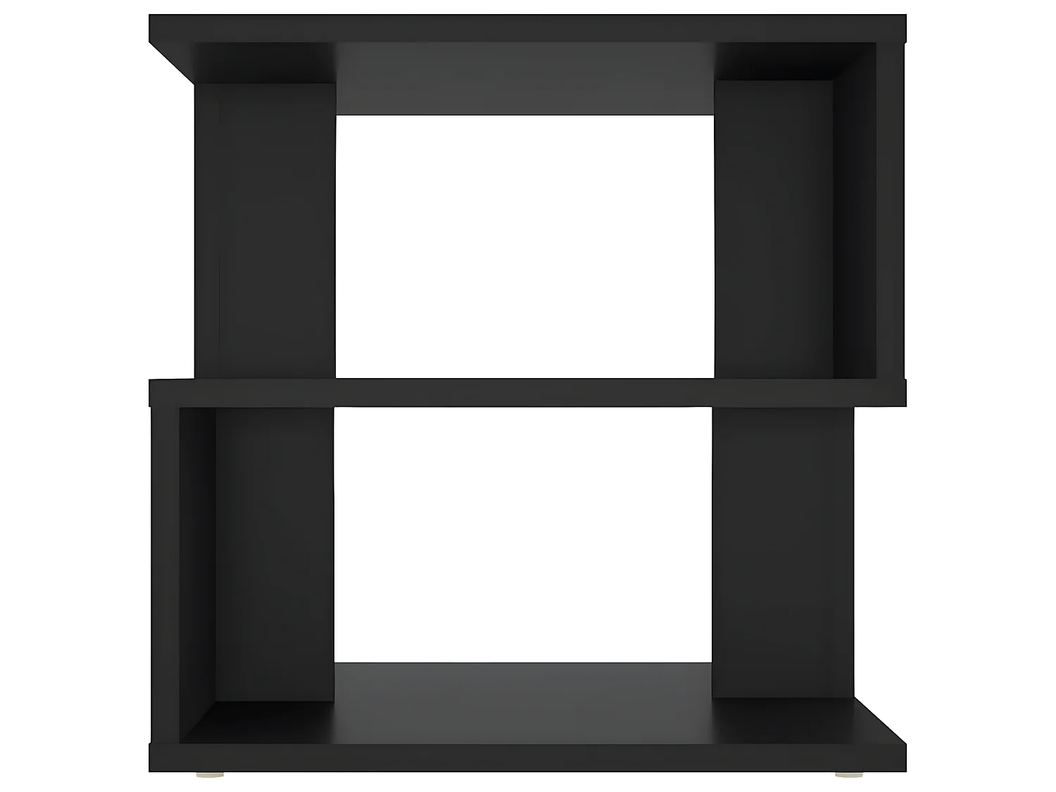 Mesa auxiliar Aglomerado negro 40x40x40 cm