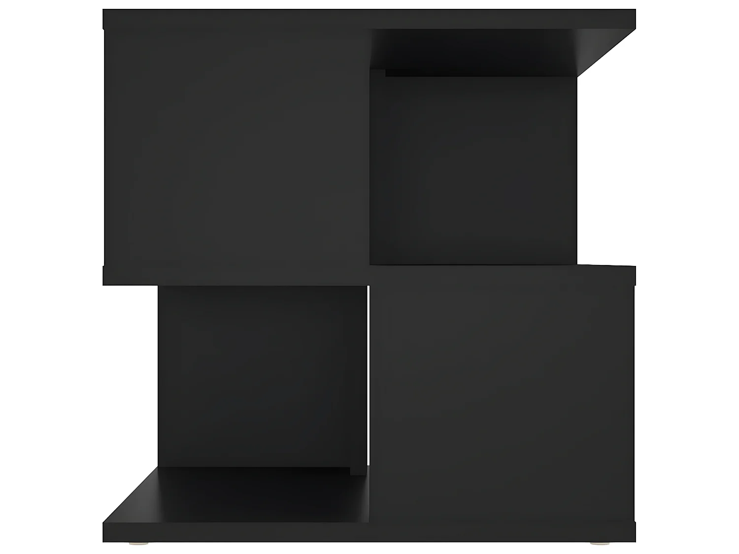 Mesa auxiliar Aglomerado negro 40x40x40 cm