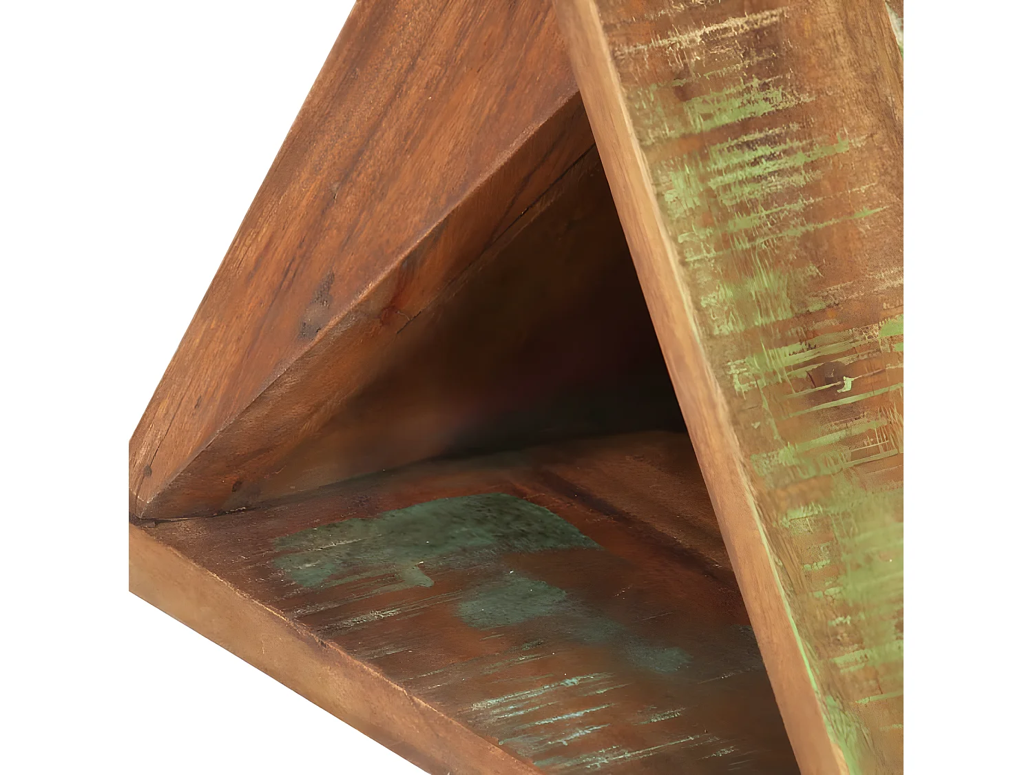 Bijzettafel 35x35x55 cm Massief hergebruikt hout