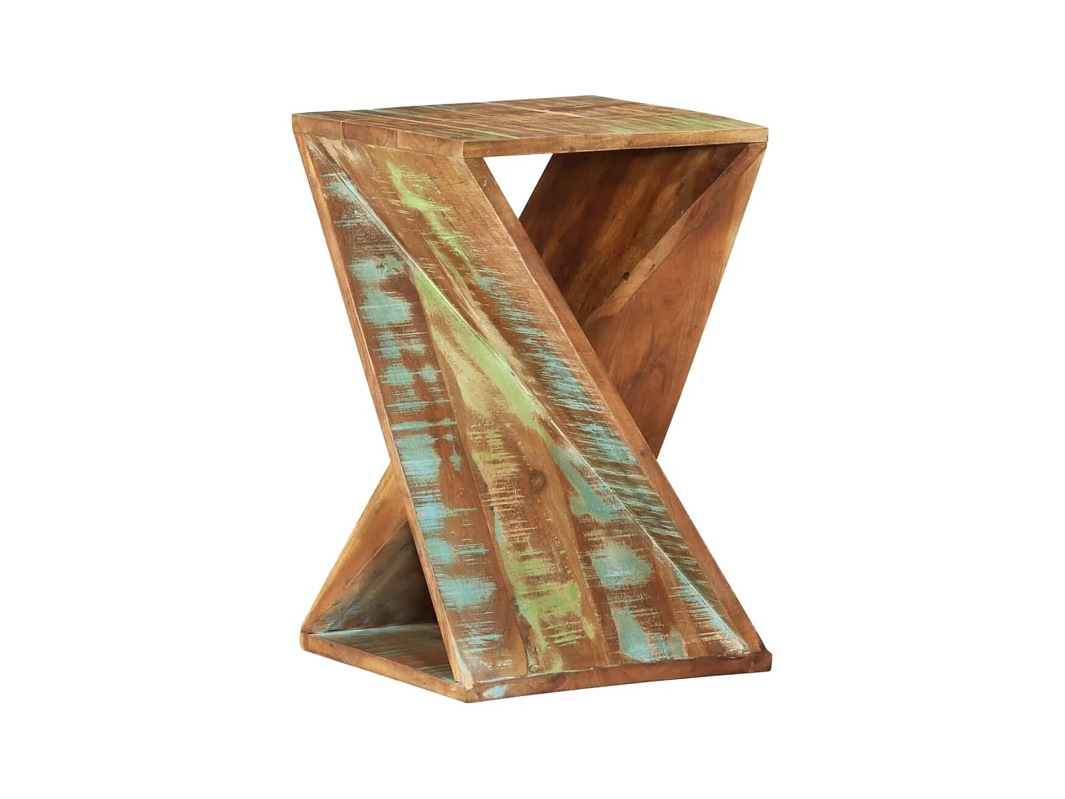 Table d'appoint 35x35x55 cm Bois massif de récupération
