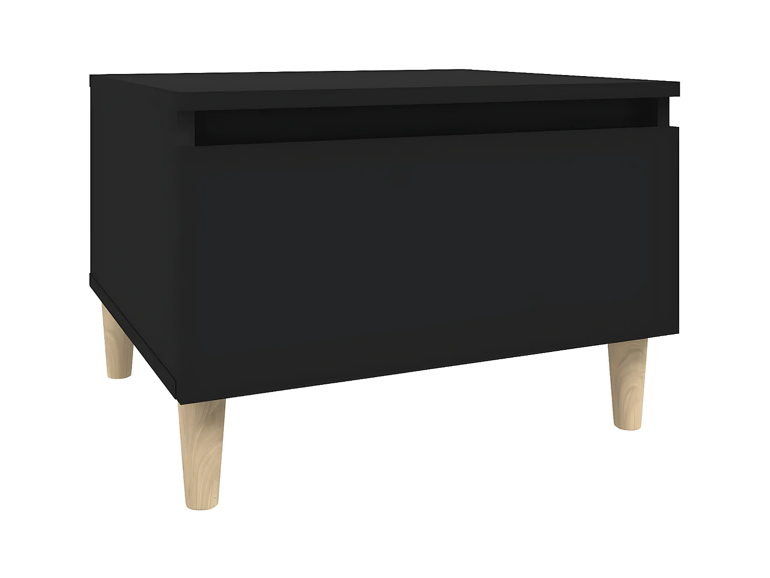 Tavolini 2 pz Nero 50x46x35 cm MDF