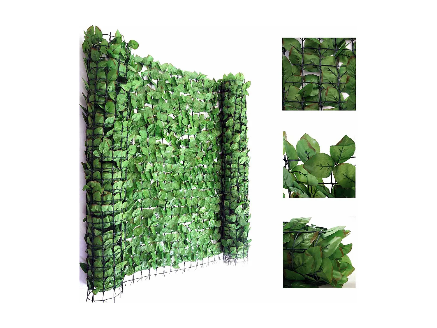 Balkon privacyscherm T811 beuk III,  500x100cm licht