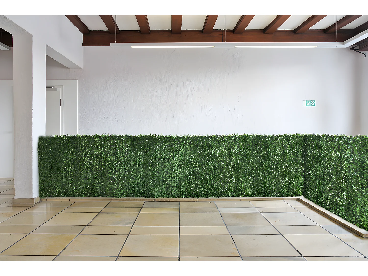 Balustrade N77 II blad,  300x100cm licht spar