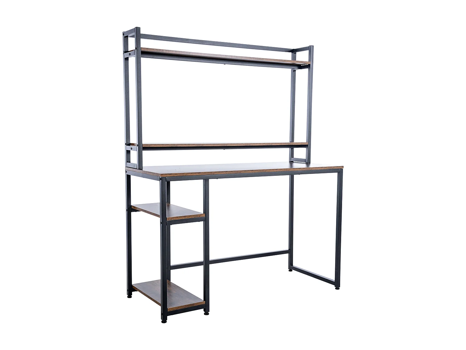 Schreibtisch - Holz - schwarz/braun - 120cm Billings