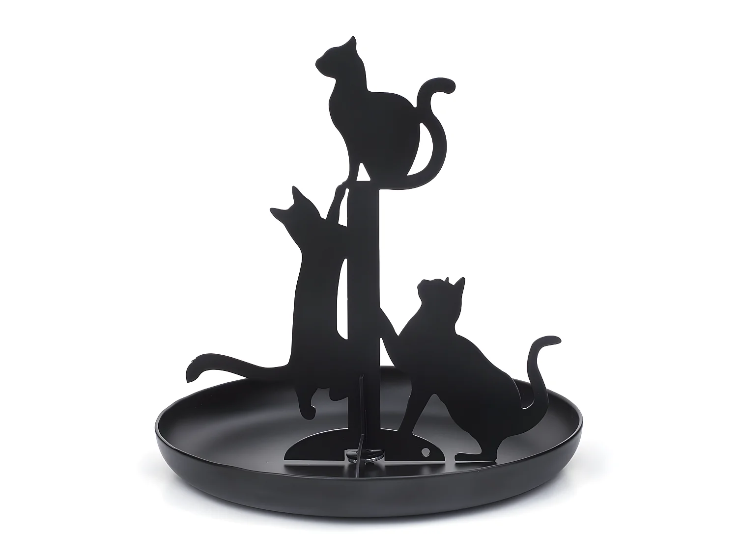 Arbre à bijoux Chats noir Noir  Kikkerland