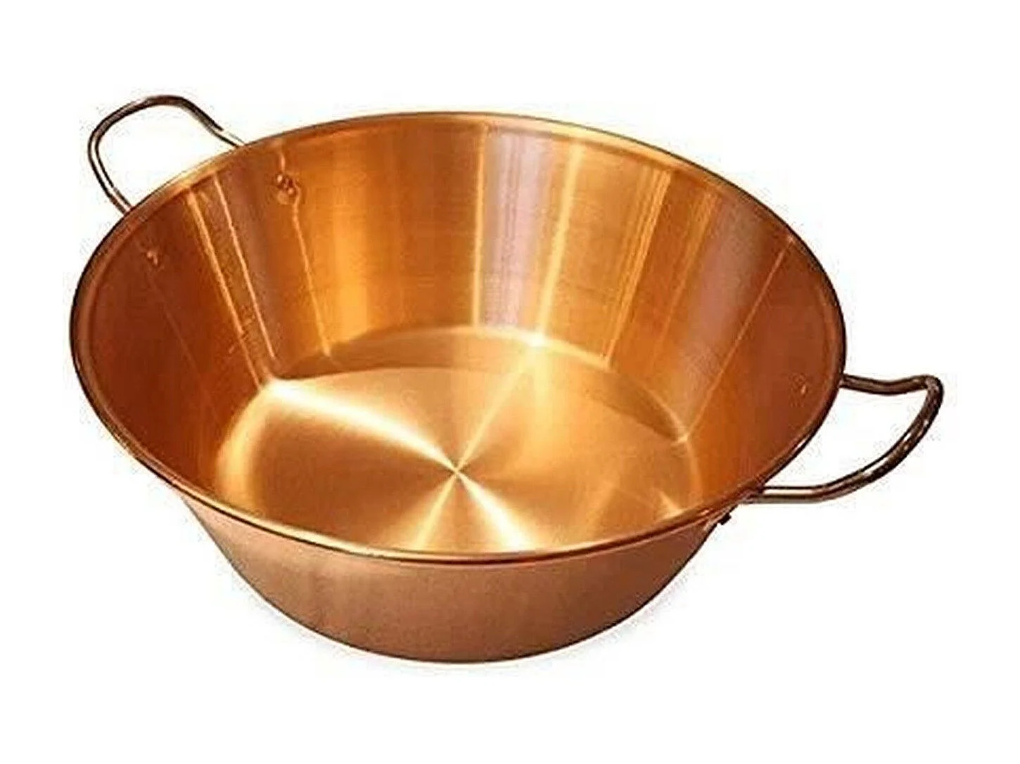 BAUMALU Bassine a confiture cuivre 38 cm 12/10eme  anses inox - 9 litres environ