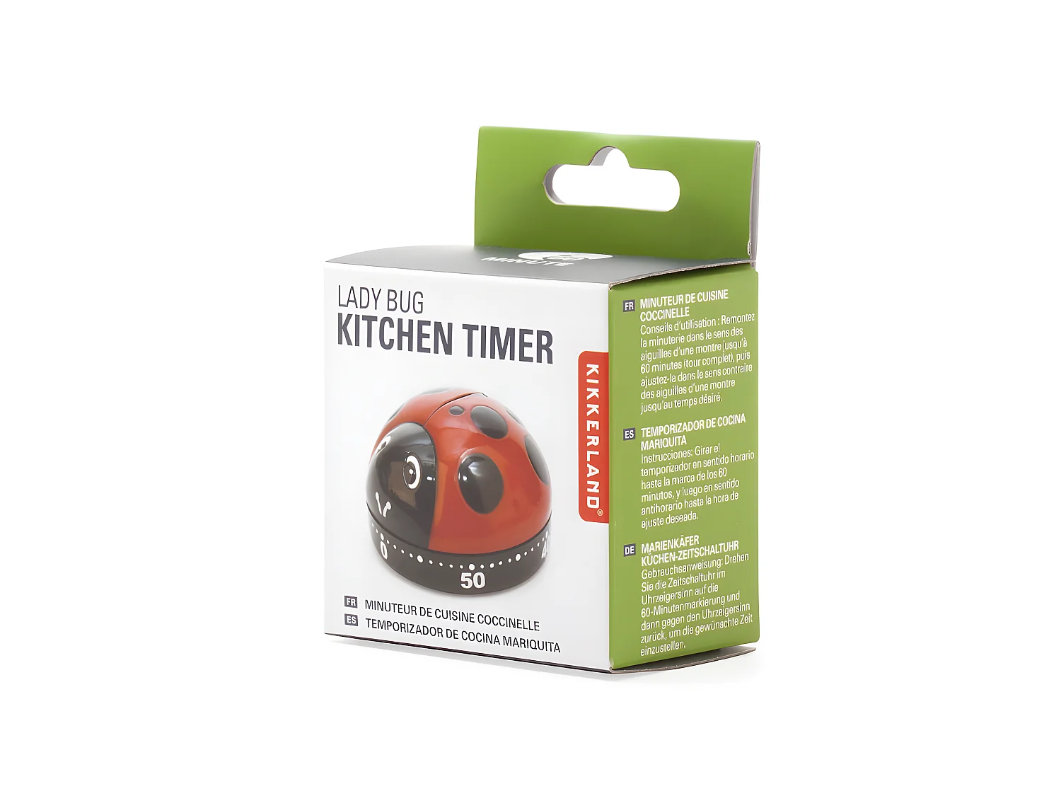 Minuteur de cuisine Coccinelle Rouge  Kikkerland