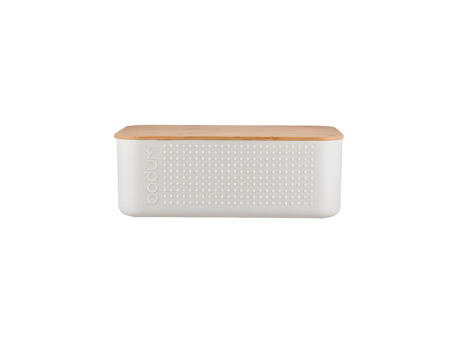 Boîte à pain avec couvercle 29 cm en bambou blanc