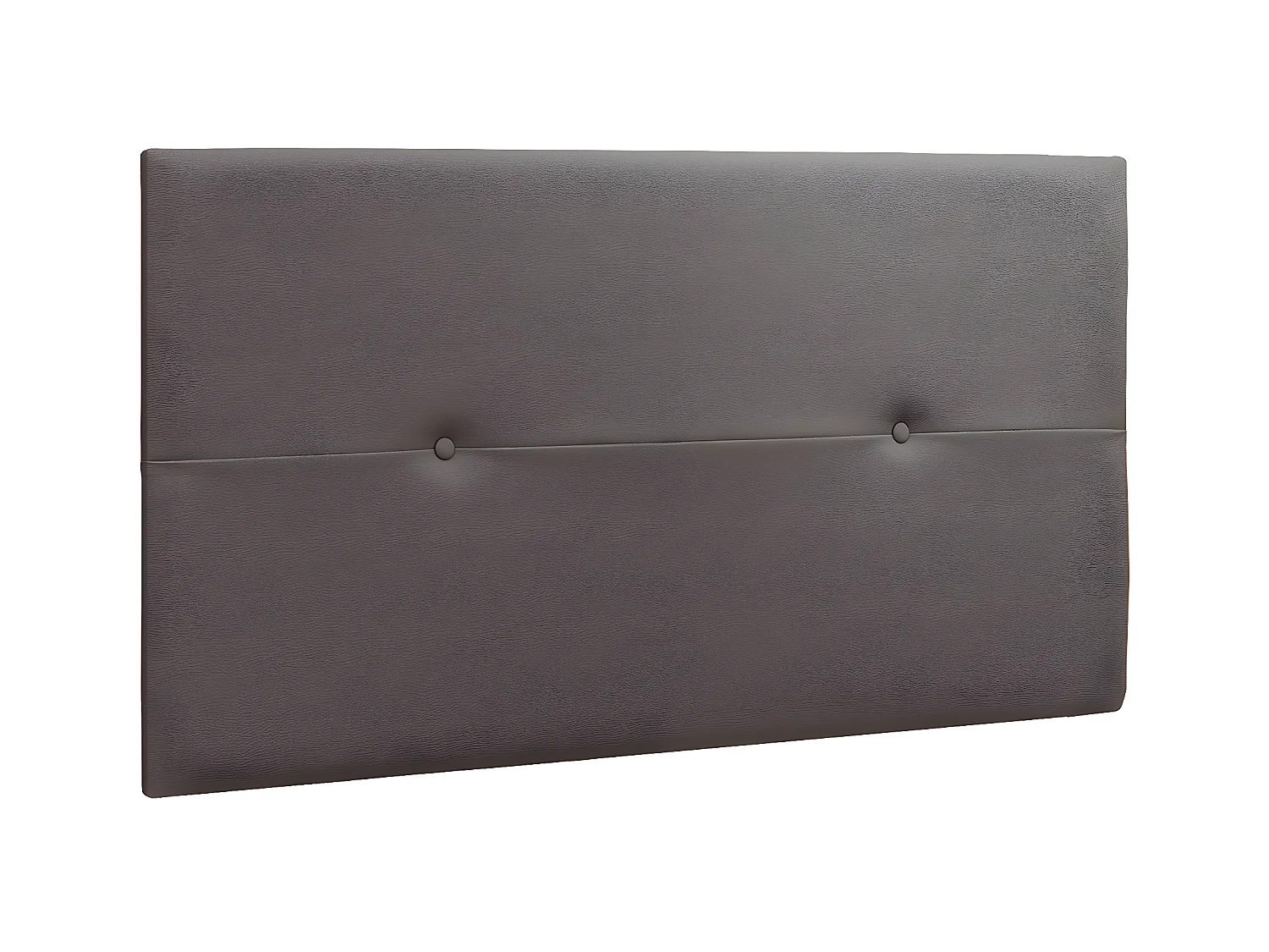 Tête de lit en simili-cuir coloris gris - longueur 110 x profondeur 4 x hauteur 55 cm