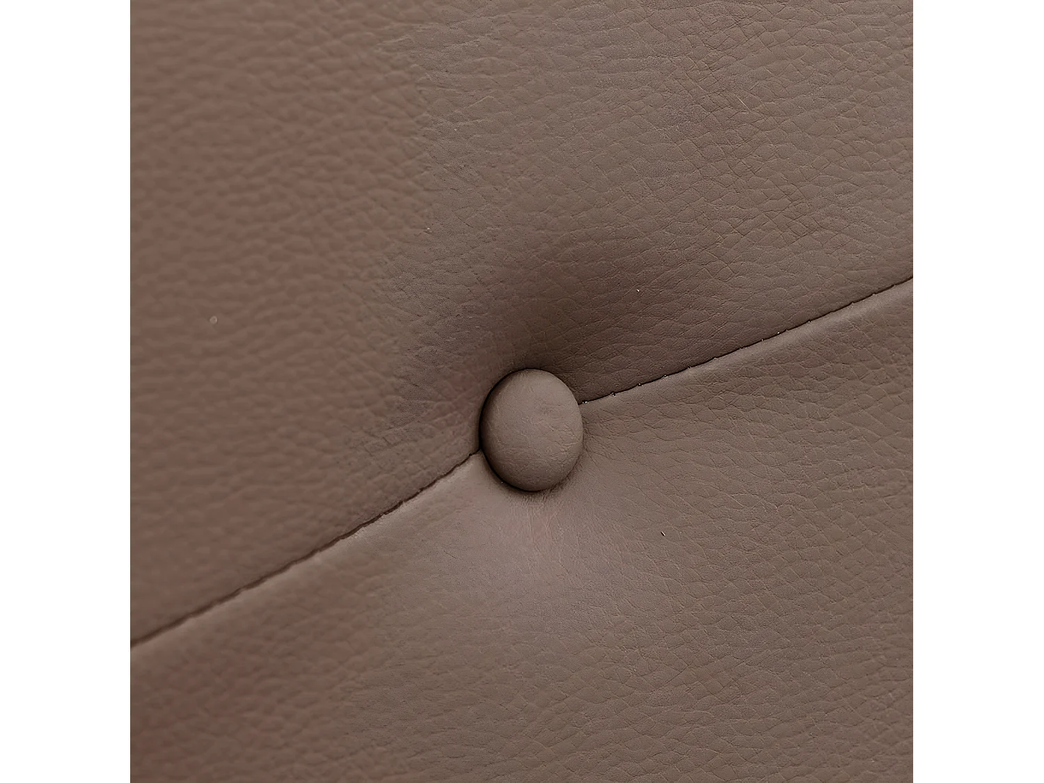 Tête de lit en simili-cuir coloris marron chocolat  - L. 110 x P. 4 x H. 55 cm