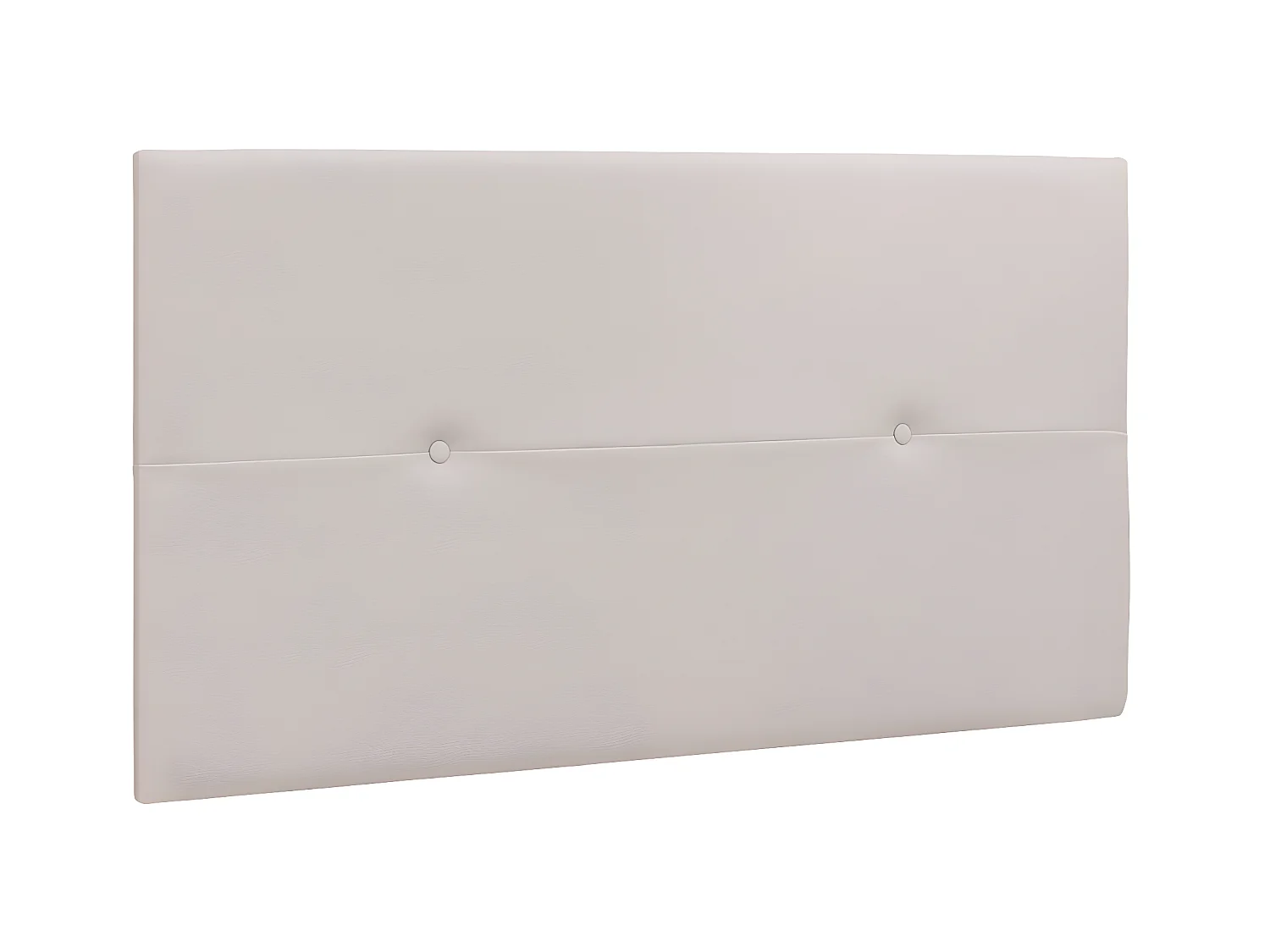 Tête de lit en simili-cuir coloris Blanc - longueur 110 x profondeur 4 x hauteur 55 cm