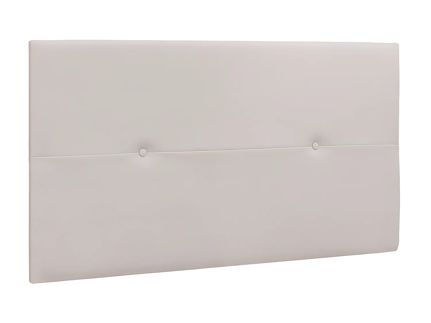 Tête de lit en simili-cuir coloris Blanc - longueur 110 x profondeur 4 x hauteur 55 cm