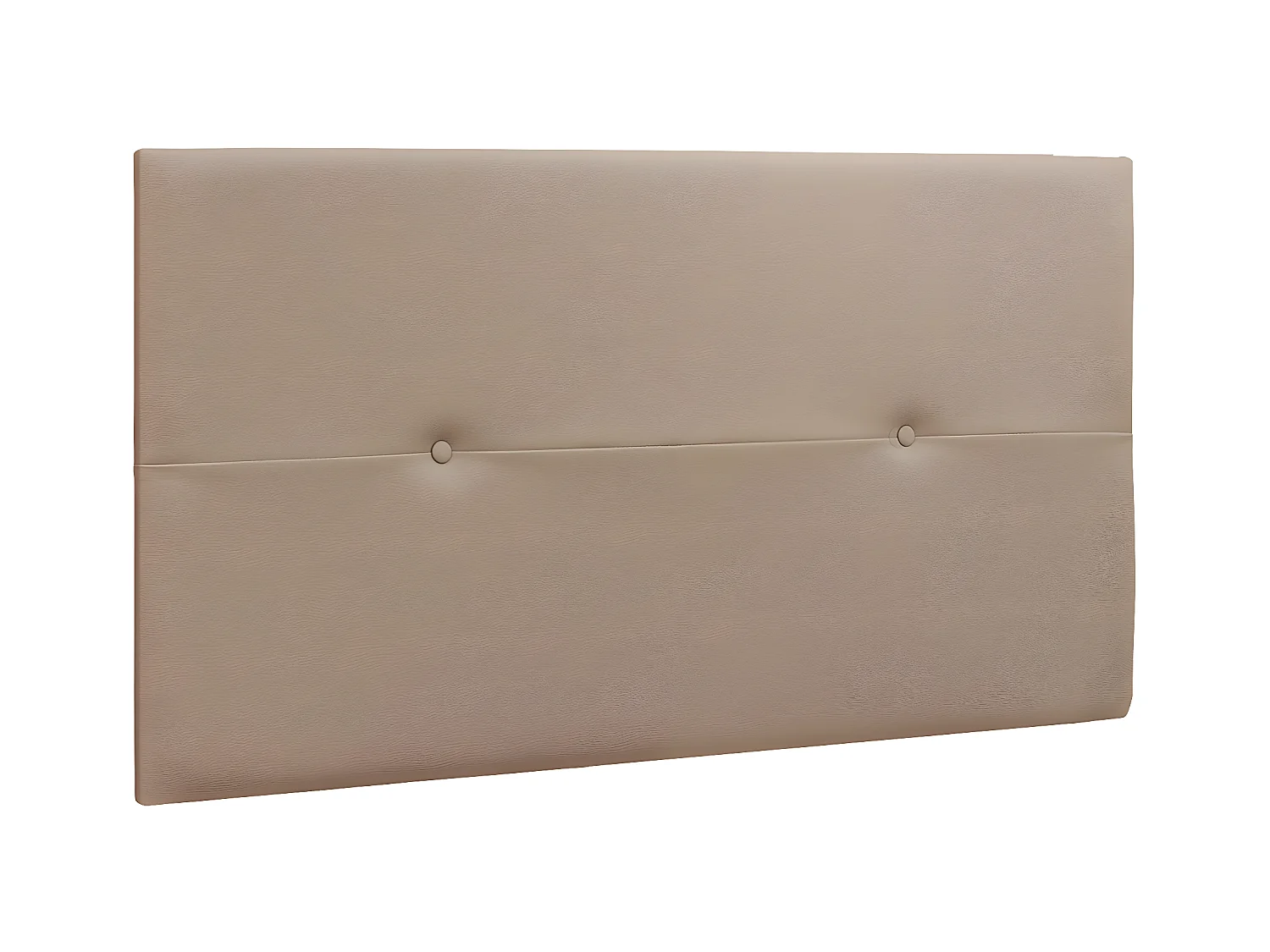 Tête de lit en simili-cuir coloris beige - longueur 110 x profondeur 4 x hauteur 55 cm