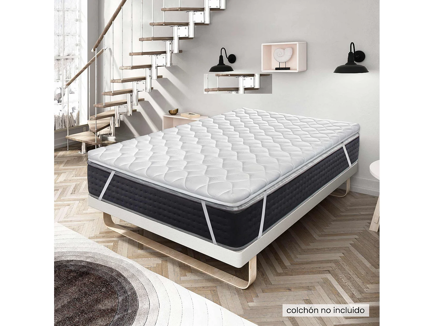 Topper/Sobrecolchón Viscosoft 90x200x7 Basic Dreams de SonnoMattress