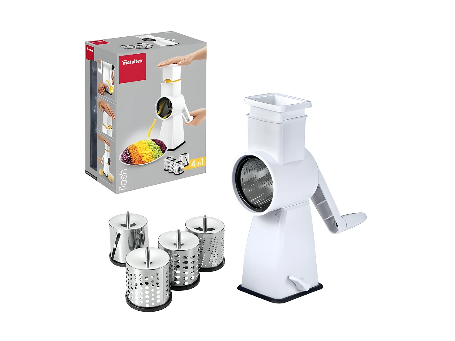 Râpe 4 tambours Multiflash ventouse