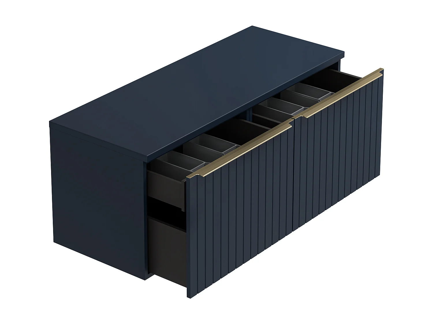 Mueble suspendido bajo lavabo azul - 120 cm - JOSEPHA