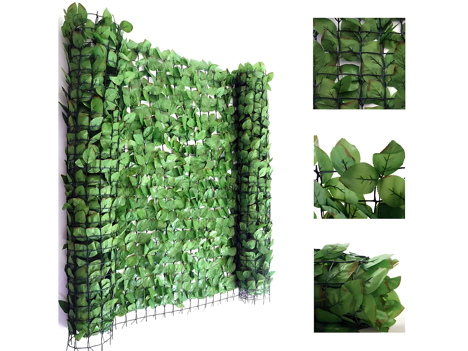 Biombo para balcones T811 haya III,  500x150cm luz