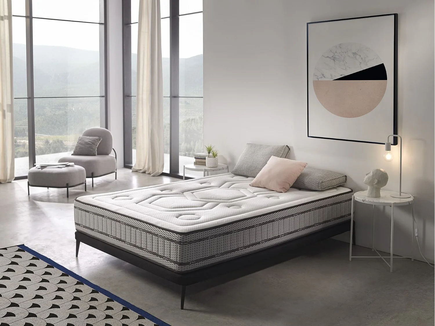 Colchón Muelles Ensacado Dual Memory Doble Cara 135x200 Altura 30 cms +/-2.