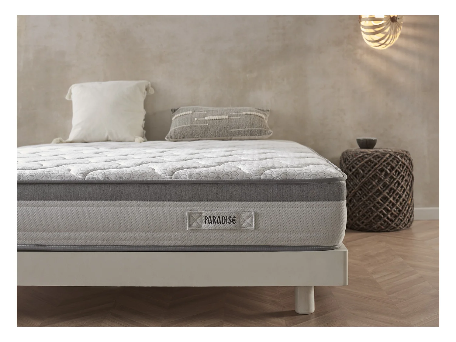 Colchón Visco con Muelles Ensacados Paradise 90x200 Altura 27cm +/-2.