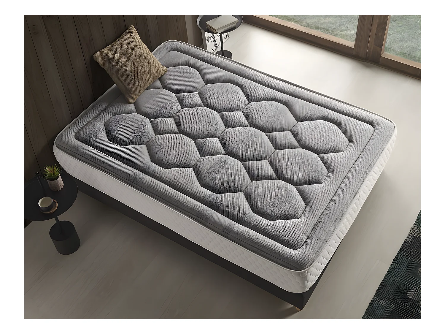 Colchón 140x180 Viscoelástico Natur Grafeno 28 cm +/-2 Firmeza Media-Alta.