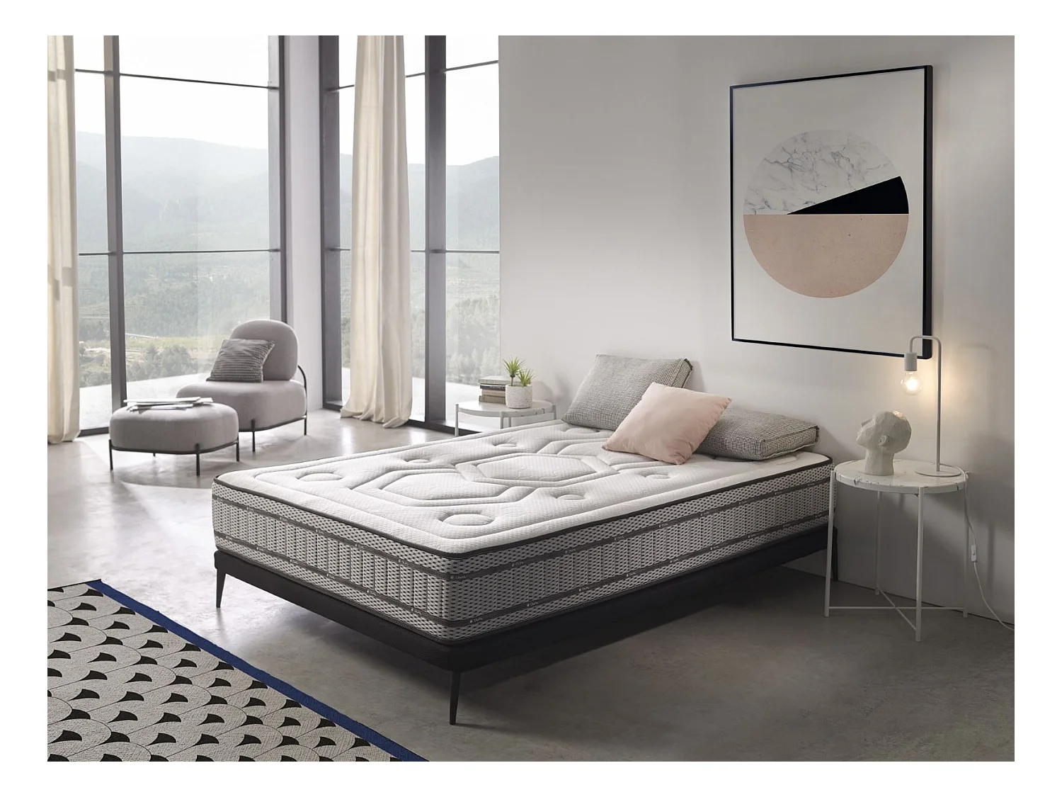 Colchón Muelles Ensacado Dual Memory Doble Cara 140x200 Altura 30 cms +/-2.