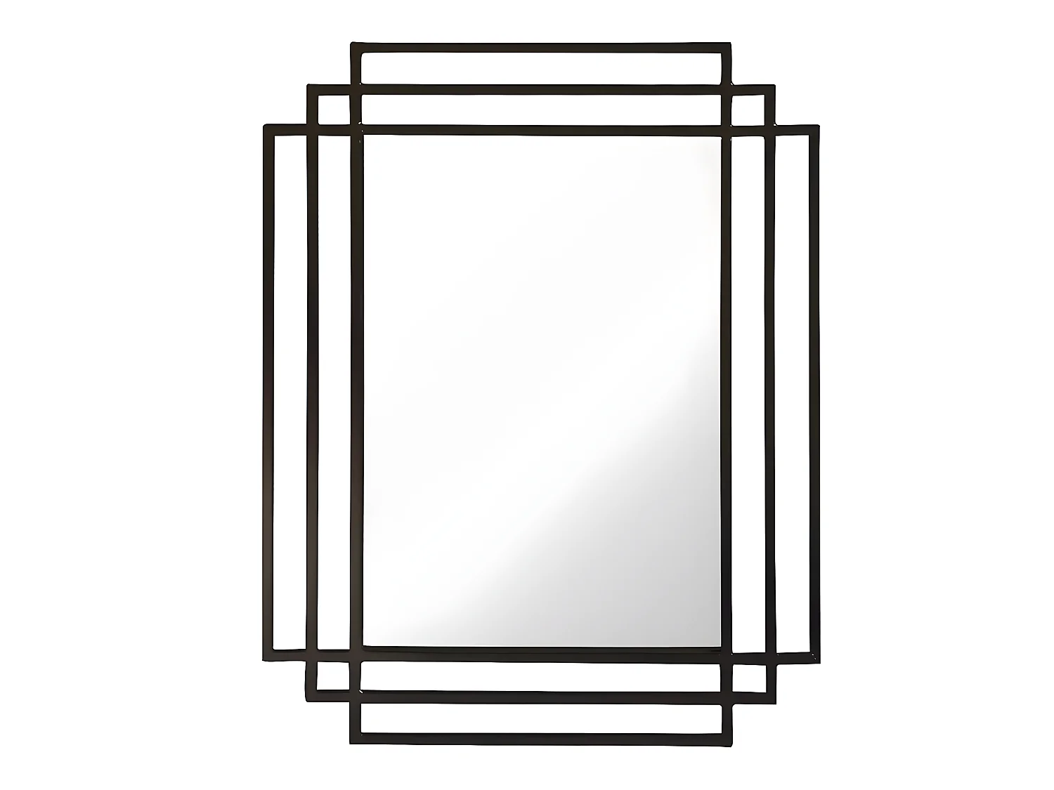Espejo rectangular estilo art decó 80 x 110 cm