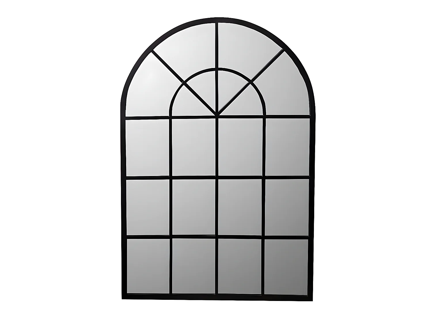 Espejo atelier XL de metal negro 93x135