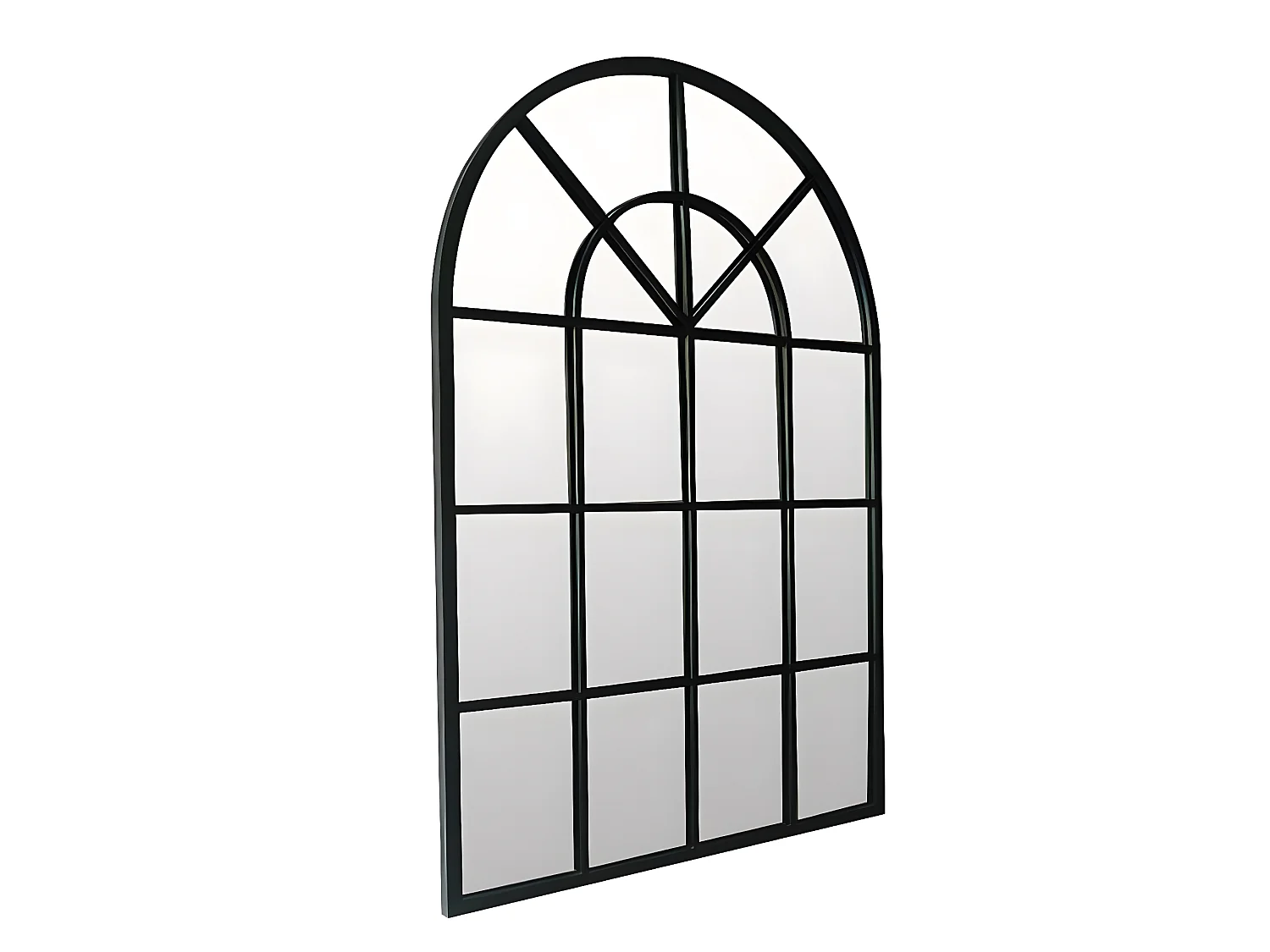 Espejo atelier XL de metal negro 93x135