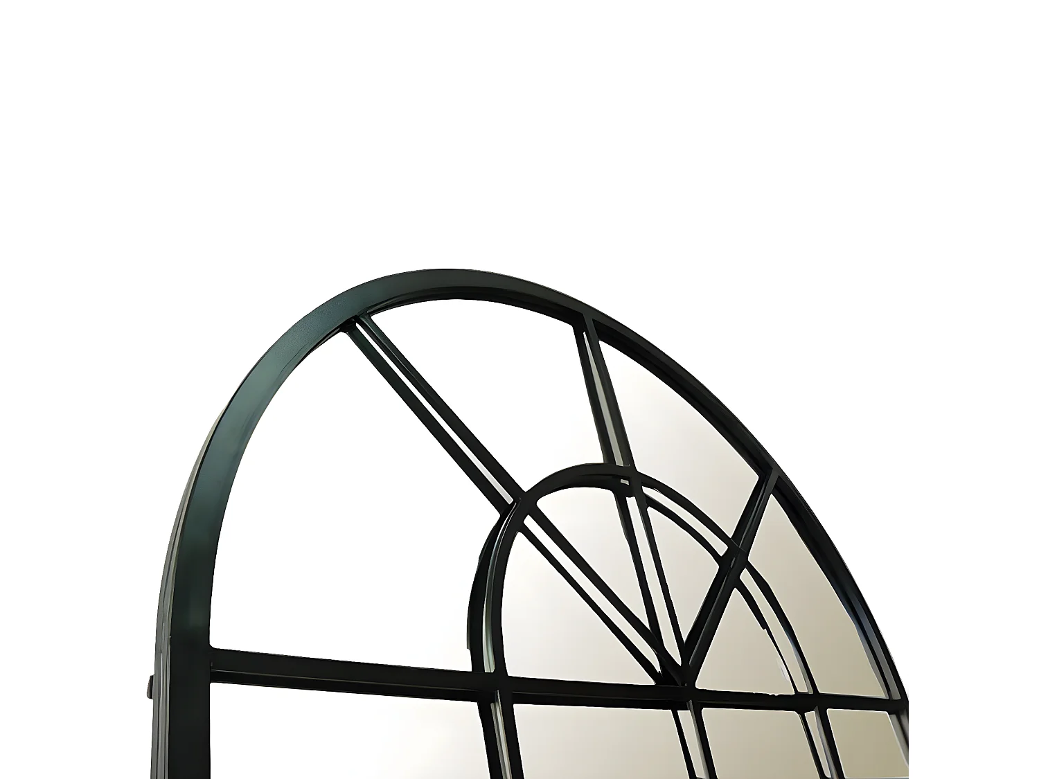 Espejo atelier XL de metal negro 93x135