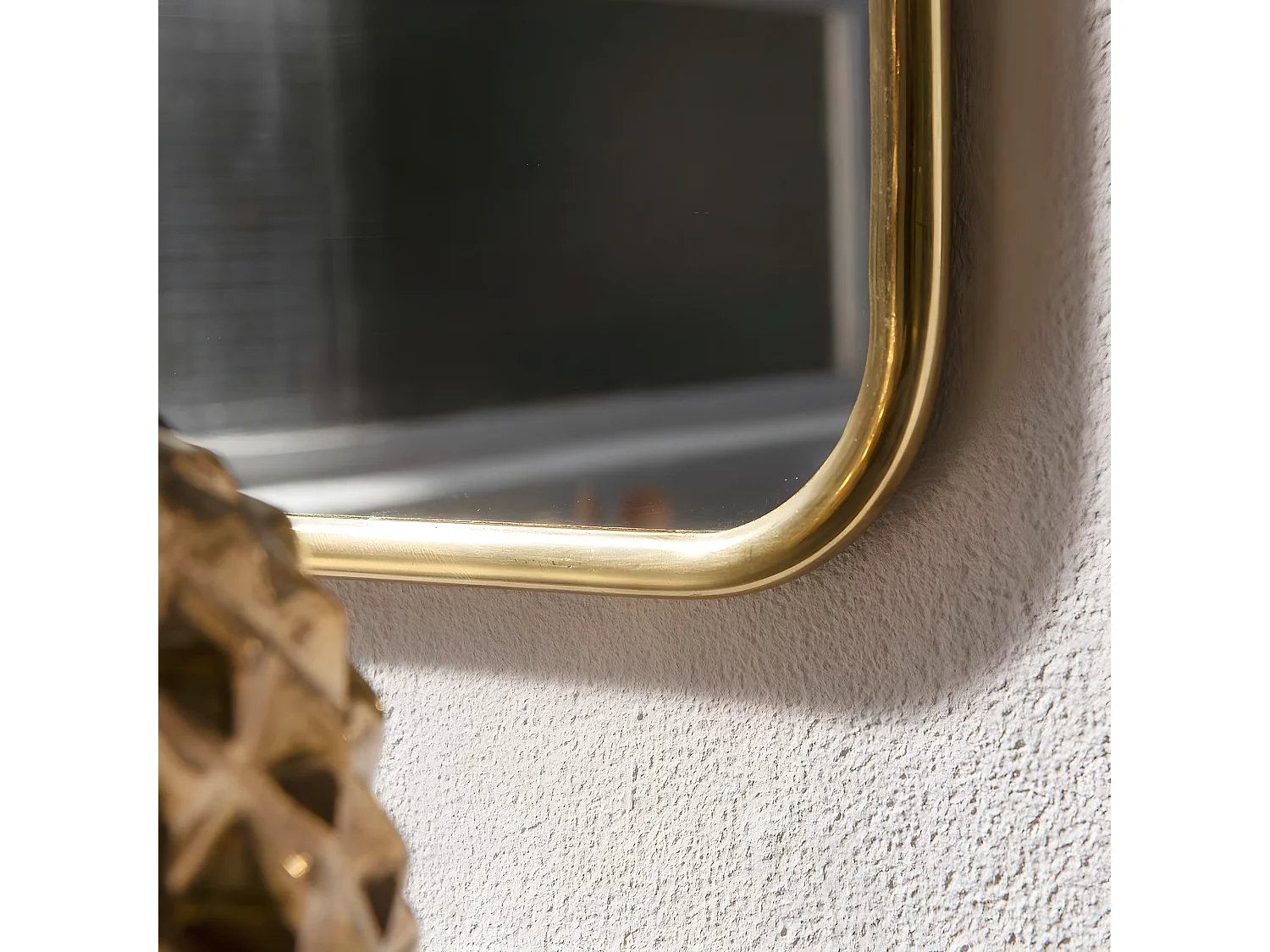 Espejo rectangular de latón 55x 85 cm