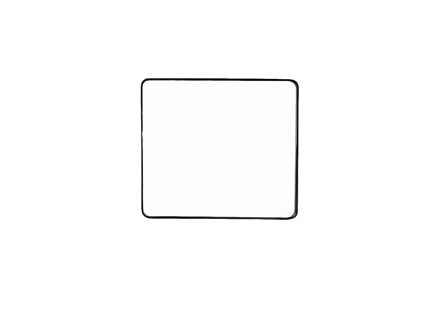 Miroir rectangulaire en métal