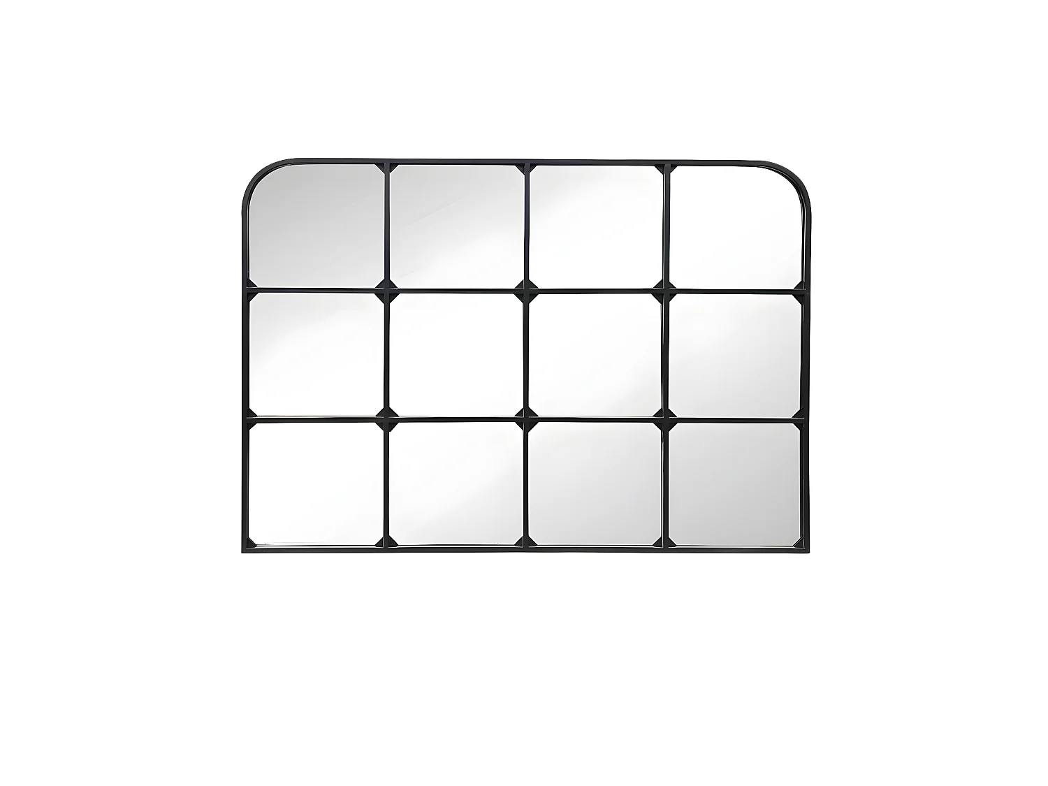 Miroir fenêtre paysage en métal