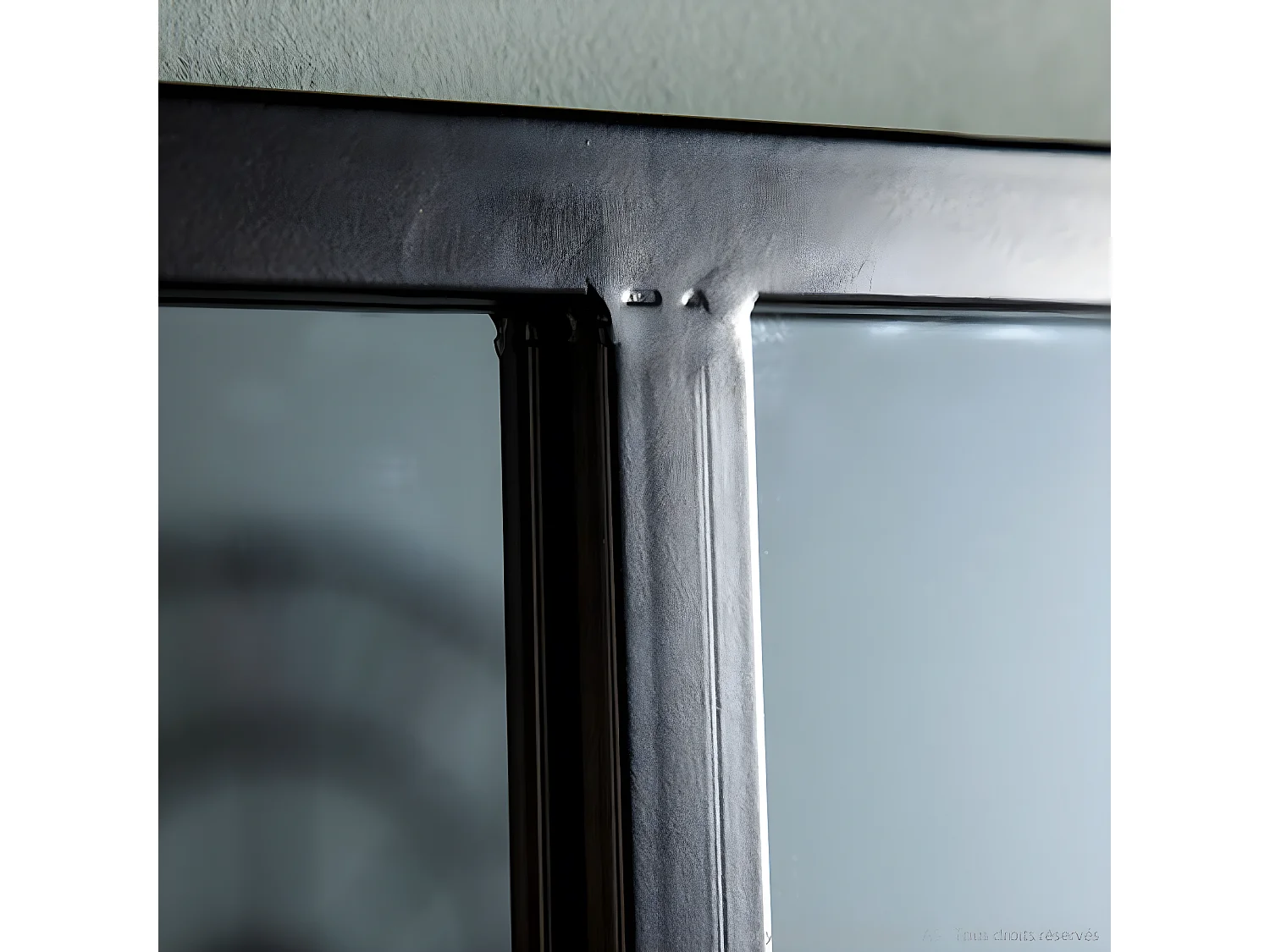 Miroir atelier verrière en métal