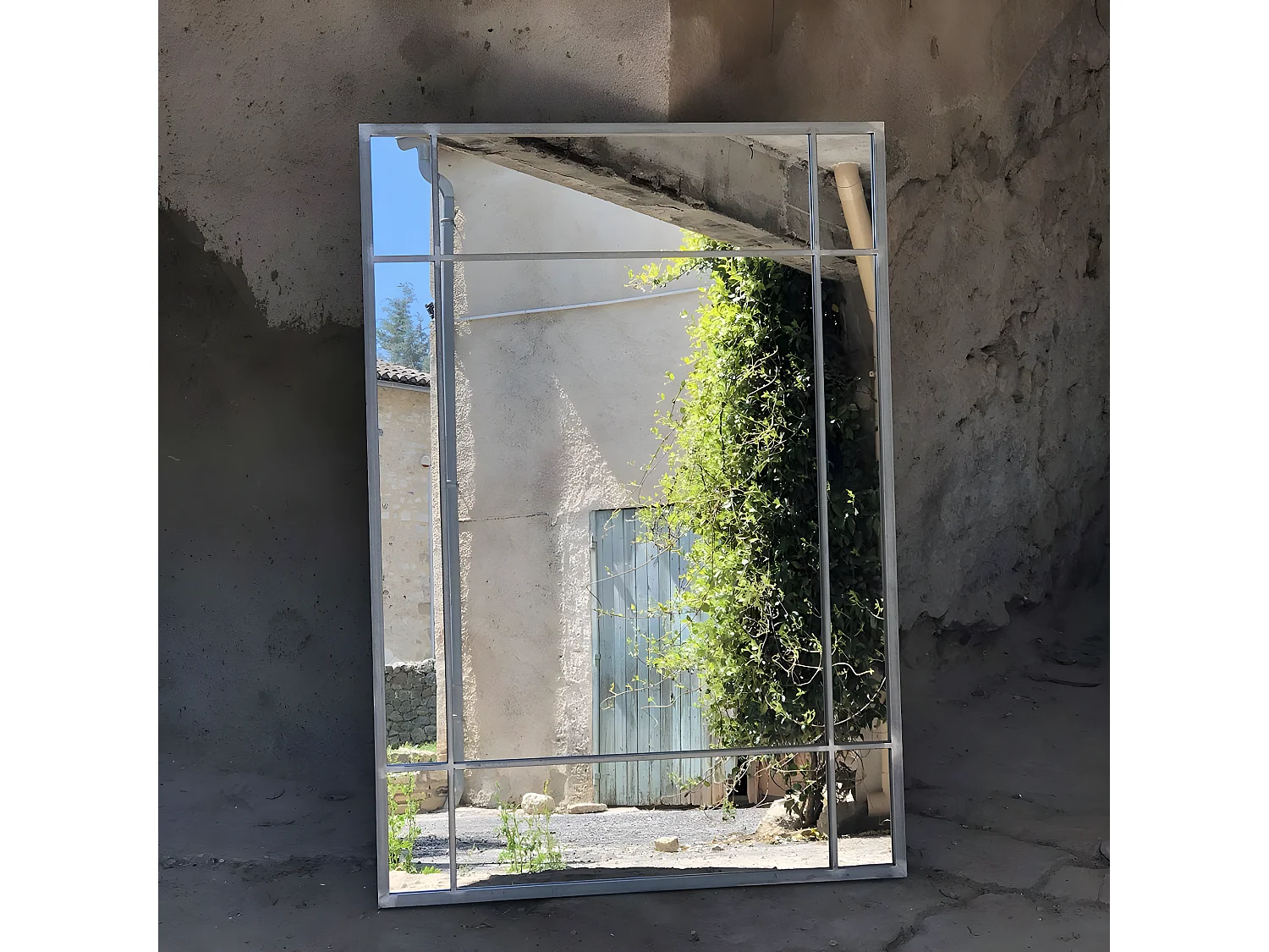 Espejo de metal 130x 90 cm