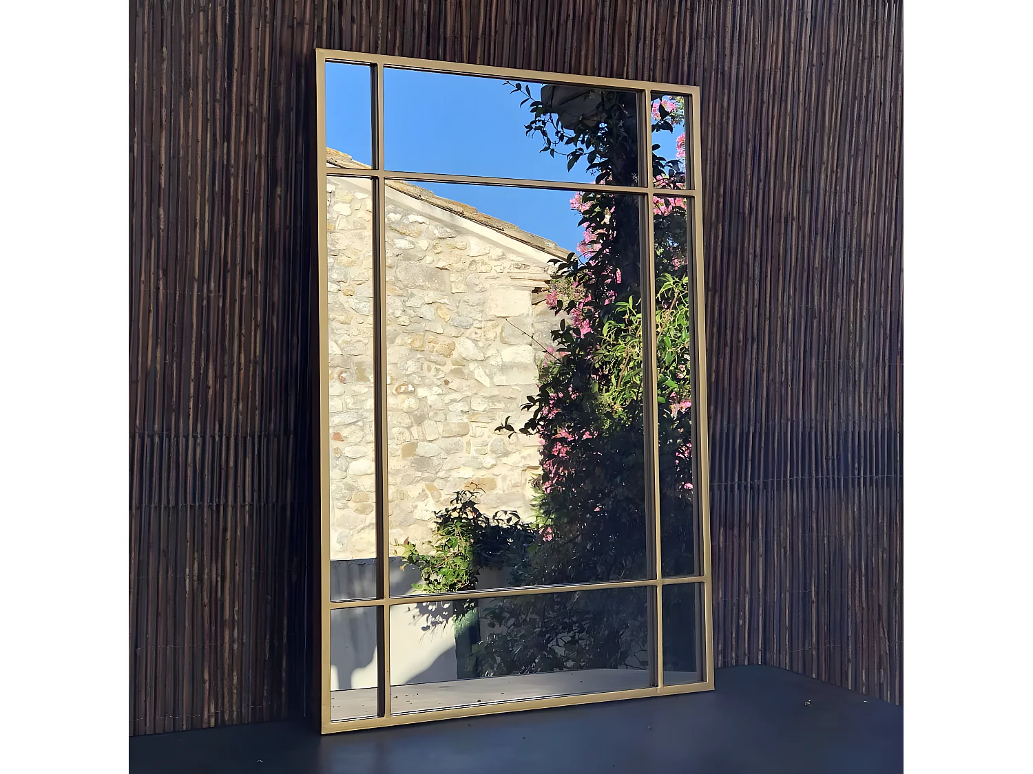 Espejo de metal 67x 97 cm