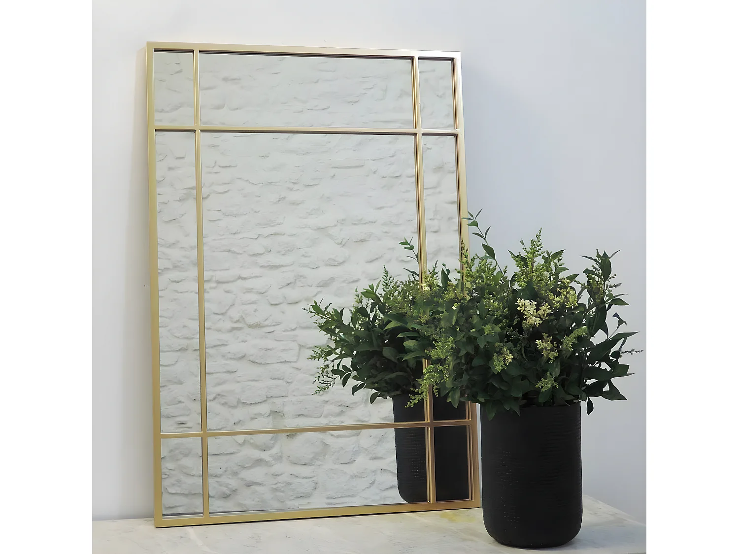 Espejo de metal 67x 97 cm