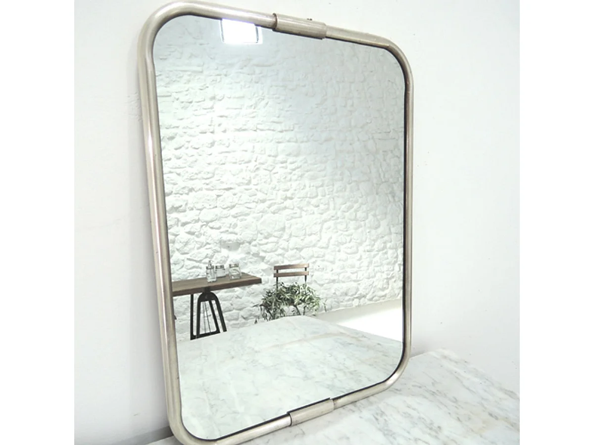 Espejo de barbería plata 29x39