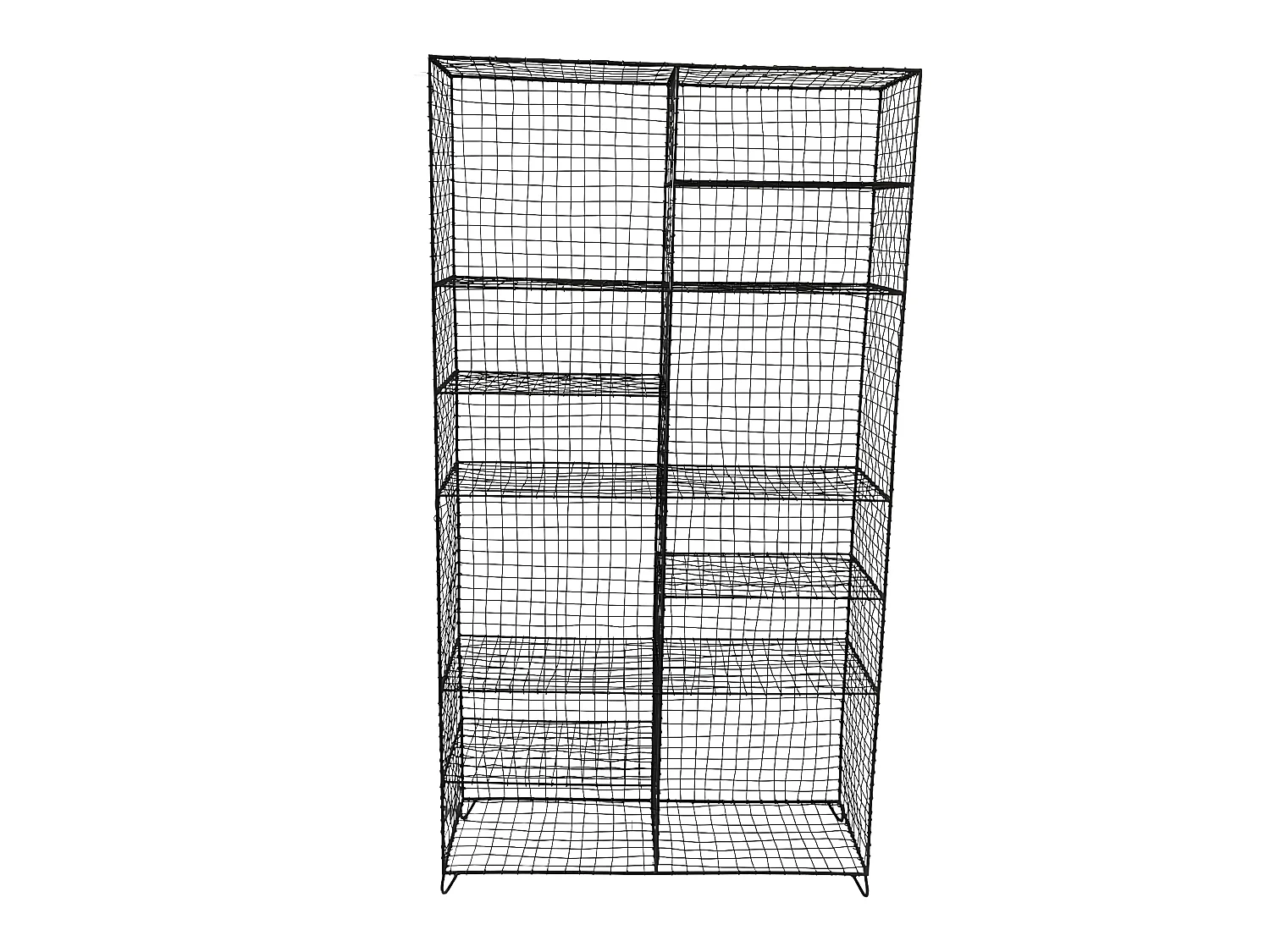 Etagère à poser en métal grillagé