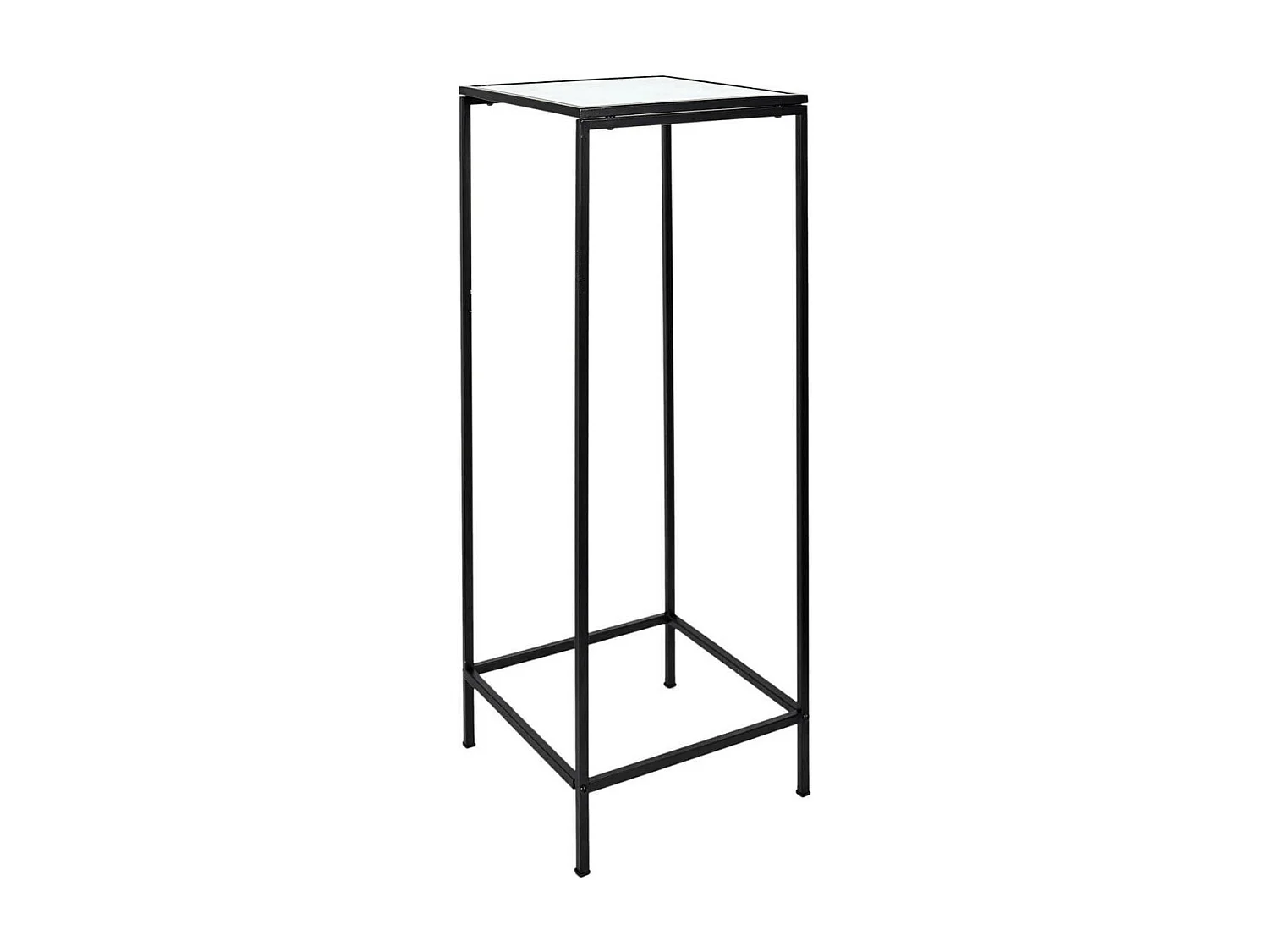 MOTSA - Lot de 2 Sellettes Gigognes Verre Imitation Marbre