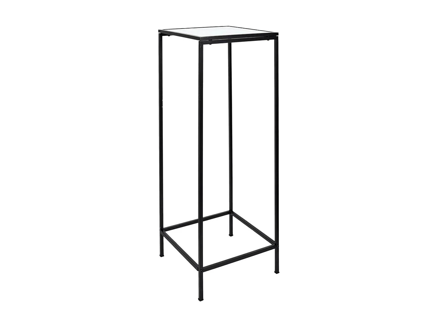 MOTSA - Lot de 2 Sellettes Gigognes Verre Imitation Marbre