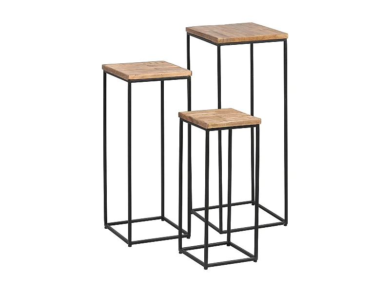 CANELLE - Ensemble de 3 Sellettes Gigognes