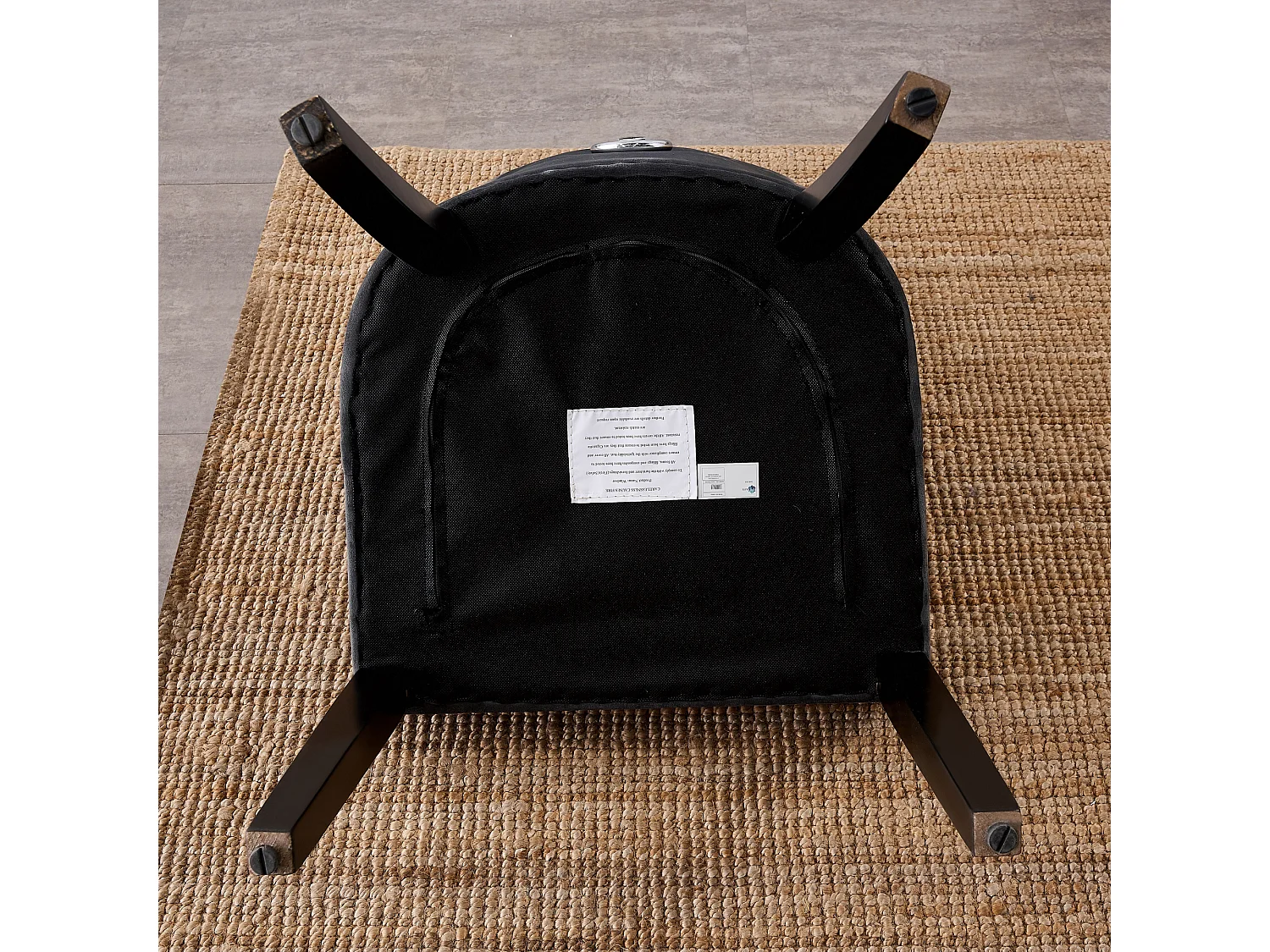 Chaise de salle à manger simple Windsor - Rembourrage en velours moelleux et pieds en bois massif robustes - Parfait pour votre salle à manger et salon - Gris foncé