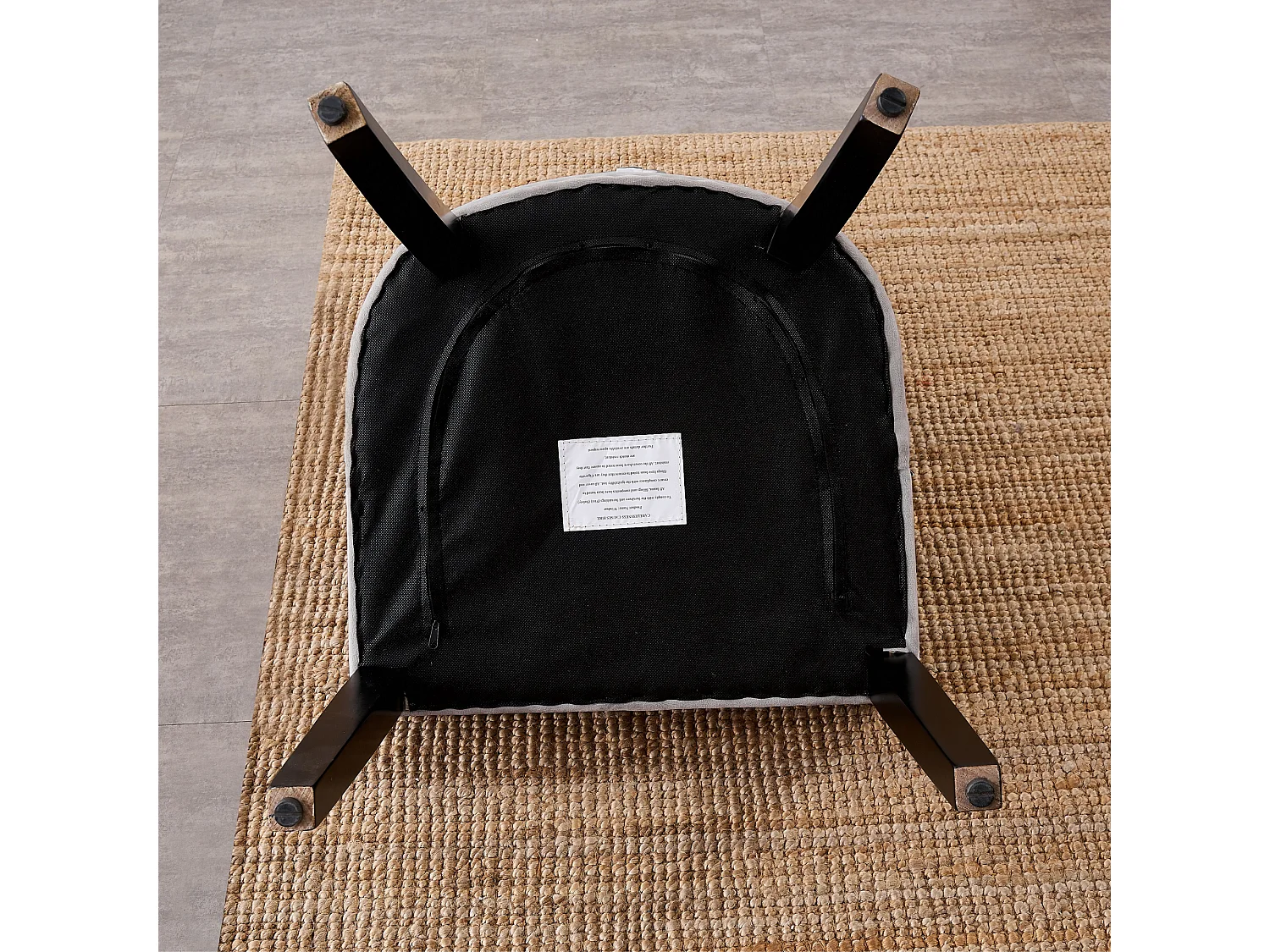 Chaise de salle à manger Windsor simple - Rembourrage en velours moelleux et pieds en bois massif robustes - Parfait pour votre salle à manger et salon - Gris clair