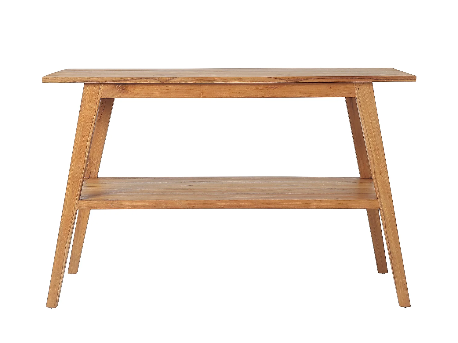 Badmöbel mit Doppelwaschbecken + Spîegel - Teakholz - 120 cm - BOBOTSARI