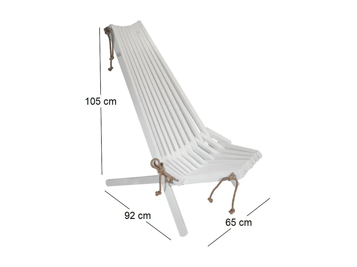 EcoChair Pin / Blanc, Huilé