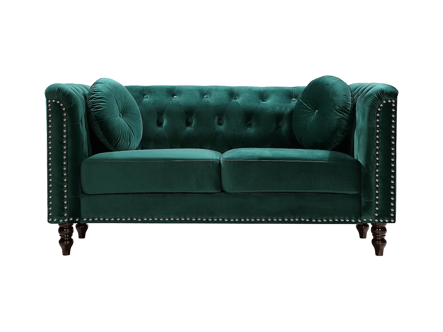 Sofa 2-Sitzer - Samt - Grün - TURNER